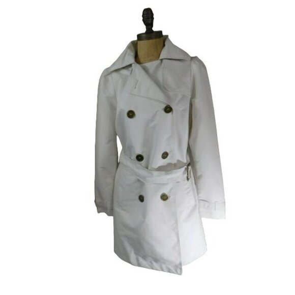 RLZ Size XS Hidden Hooded Belted Lined Double Breast Jacket - Picture 1 of 4